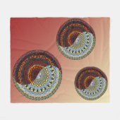 Heaven and Hell Fleece Blanket Deken (Voorkant (Horizontaal))