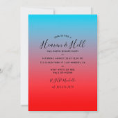 Heaven and Hell Halloween Party Invitation Kaart (Achterkant)