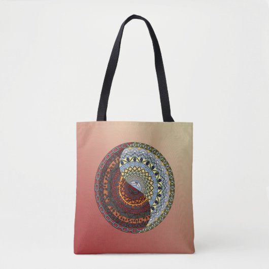 Heaven and Hell Mandala All-Over-Print Tas (Voorkant)