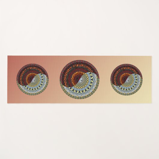 Heaven and Hell Mandala Yoga Mat (Voorkant (horizontaal))