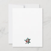 Heaven and Nature Sing Winter Bird Holly Christmas Feestdagenkaart (Achterkant)