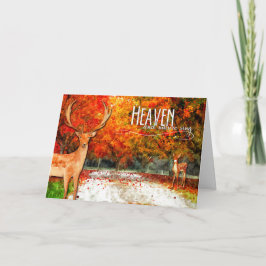 Heaven and Natuur Sing Autumn Forest Thanksgiving Feestdagen Kaart