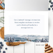 Heaven and Natuur Sing, Waterverf Forest and Fox Feestdagen Kaart