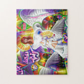 Heaven Angel Vrouw City Psychedelic Bright Legpuzzel (Verticaal)