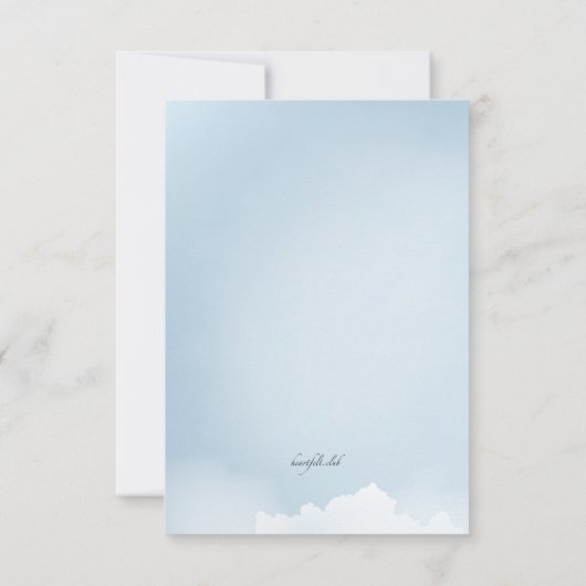 Heaven Bereavement - Hartelijk dank Bedankkaart (Achterkant)