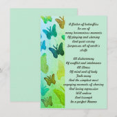 Heaven betaalbare download gedicht vlinders aankondiging (Voorkant / Achterkant)