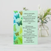 Heaven betaalbare download gedicht vlinders aankondiging (Staand voorkant)