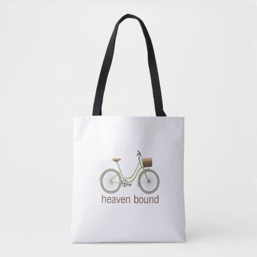Heaven Bound  Bike & Hot Air ballon Tote Bag (Voorkant)