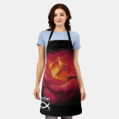 Heaven Bound Flame Red Rose Schort (Gedragen)