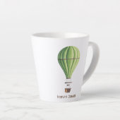 Heaven Bound  Green Hot Air ballon Latte Mok (Rechterhoek)