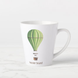 Heaven Bound  Green Hot Air ballon Latte Mok