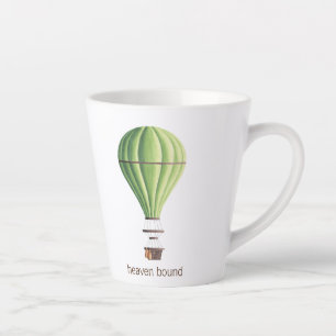 Heaven Bound  Green Hot Air ballon Latte Mok