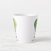 Heaven Bound  Green Hot Air ballon Latte Mok (Voorkant)