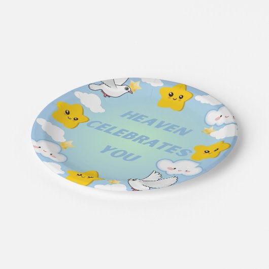 Heaven Celebrates You Christelijk Papieren Bord (Gekanteld)