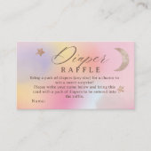 Heaven Cloud Holographic Diaper Raffle Baby Shower Informatiekaartje (Voorkant)