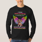 Heaven Dachshund T-shirt (Voorkant)