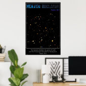 Heaven Declares Deep Field Uitzicht van Hubble Pos Poster (Thuiskantoor)