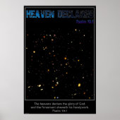 Heaven Declares Deep Field Uitzicht van Hubble Pos Poster (Voorkant)