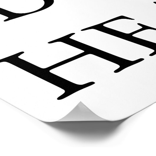 HEAVEN EN AARDE POSTER (Hoek)