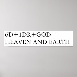 HEAVEN EN AARDE POSTER