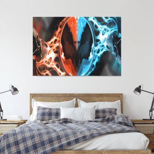 Heaven en Hell Canvas Afdruk (Insitu (Slaapkamer))