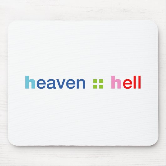 Heaven en Hell Muismat (Voorkant)