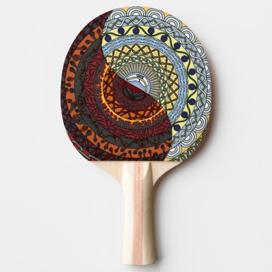 Heaven en Hell Ping Pong Paddle Tafeltennisbatje (Voorkant)