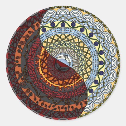 Heaven en Hell Sticker (Voorkant)