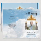Heaven gate Funeral Program sjabloon (Voorkant / Achterkant)