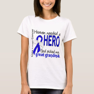 Heaven had een Hero Colon Cancer Great Grandma nod T-shirt
