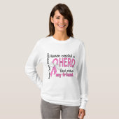 Heaven had een Hero Friend Breast Cancer nodig T-shirt (Voorkant volledig)