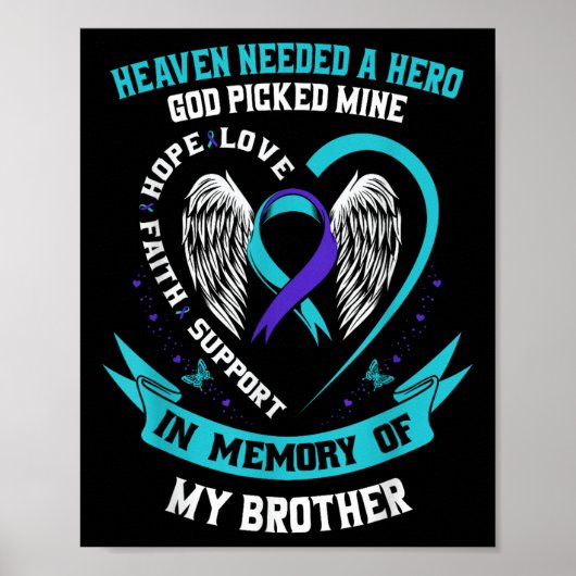 Heaven had een Hero God nodig die mijn broer zelfm Poster (Voorkant)
