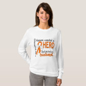 Heaven had een Hero Husband leukemie nodig T-shirt (Voorkant volledig)