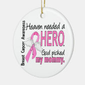 Heaven had een Hero mammie borstkanker nodig Keramisch Ornament (Links)