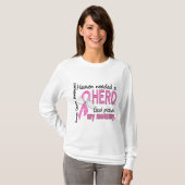 Heaven had een Hero mammie borstkanker nodig T-shirt (Voorkant volledig)
