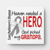 Heaven had een Hero opa Parkinson nodig Fotoplaat (Voorkant)