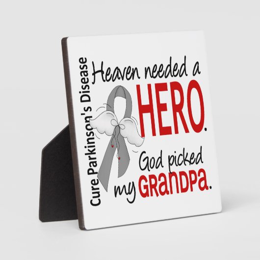 Heaven had een Hero opa Parkinson nodig Fotoplaat (Voorkant)