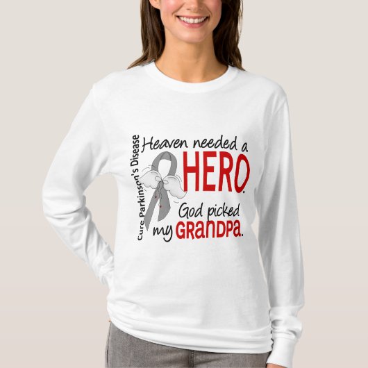 Heaven had een Hero opa Parkinson nodig T-shirt (Voorkant)