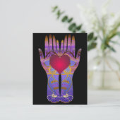 Heaven Hands Dark Briefkaart (Staand voorkant)