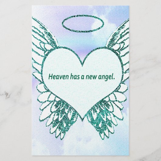 Heaven heeft een nieuwe engel briefpapier (Voorkant)