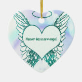 Heaven heeft een nieuwe engel keramisch ornament (Voorkant)