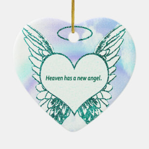 Heaven heeft een nieuwe engel keramisch ornament