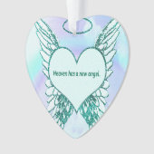Heaven heeft een nieuwe engel ornament (voorkant)