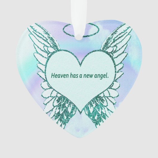 Heaven heeft een nieuwe engel ornament (voorkant)