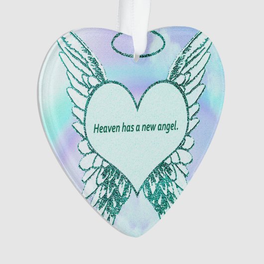 Heaven heeft een nieuwe engel ornament (voorkant)