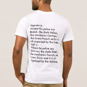 Heaven & Hell Humor T-shirt (Achterkant)