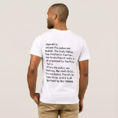 Heaven & Hell Humor T-shirt (Achterkant volledig)