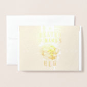 Heaven in Mama's Hug orangutans Happy Moederdag Folie Kaarten (Voorkant met envelop)