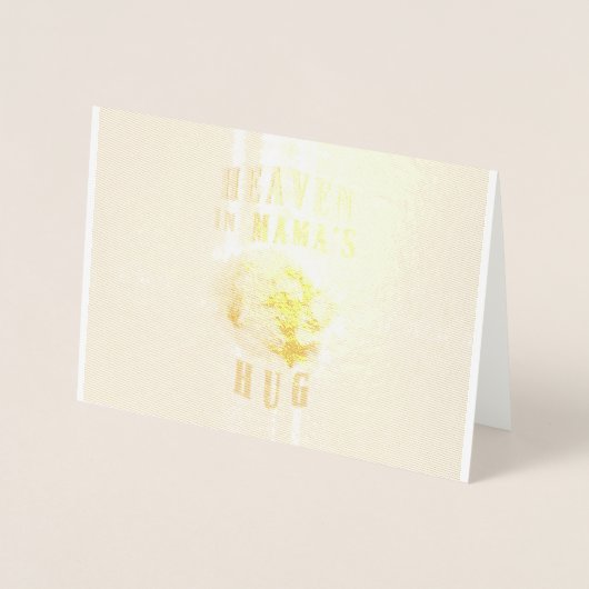 Heaven in Mama's Hug orangutans Happy Moederdag Folie Kaarten (Voorkant)