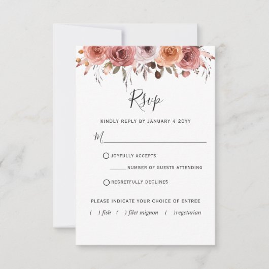 Heaven in Roos Bloemen met/zonder maaltijd RSVP (Voorkant)